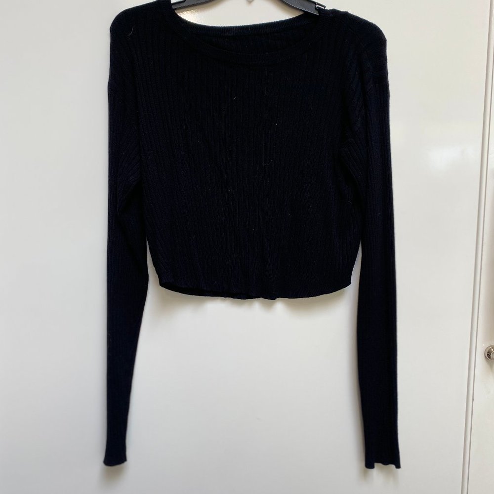 Cropped Black Sweater